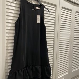 Ann Taylor sleeveless Little Black Dress dress  with ruffled bottom. Size 8.
